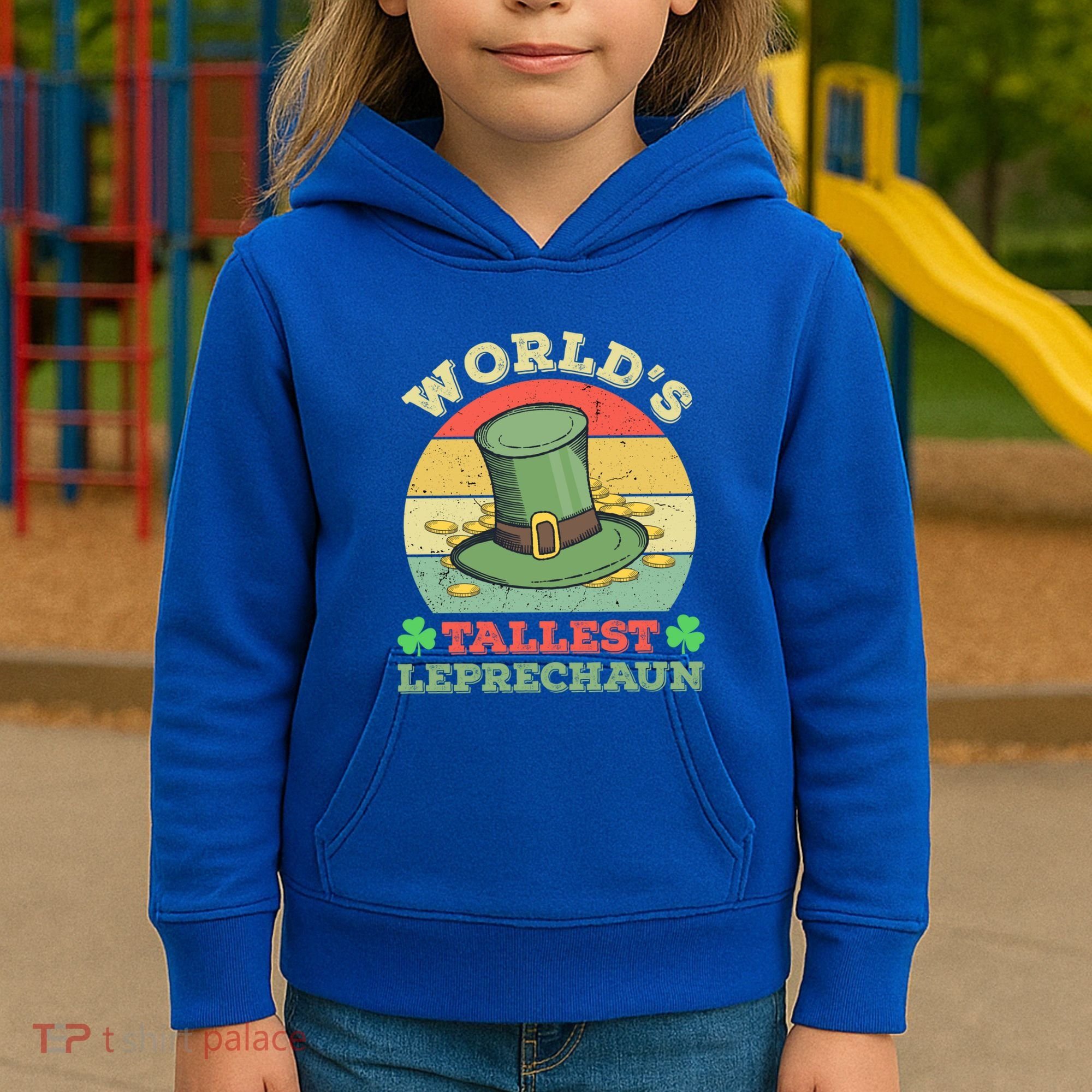 World's Tallest Leprechaun Irish Funny St Patricks Day Great Gift Kids Hoodie