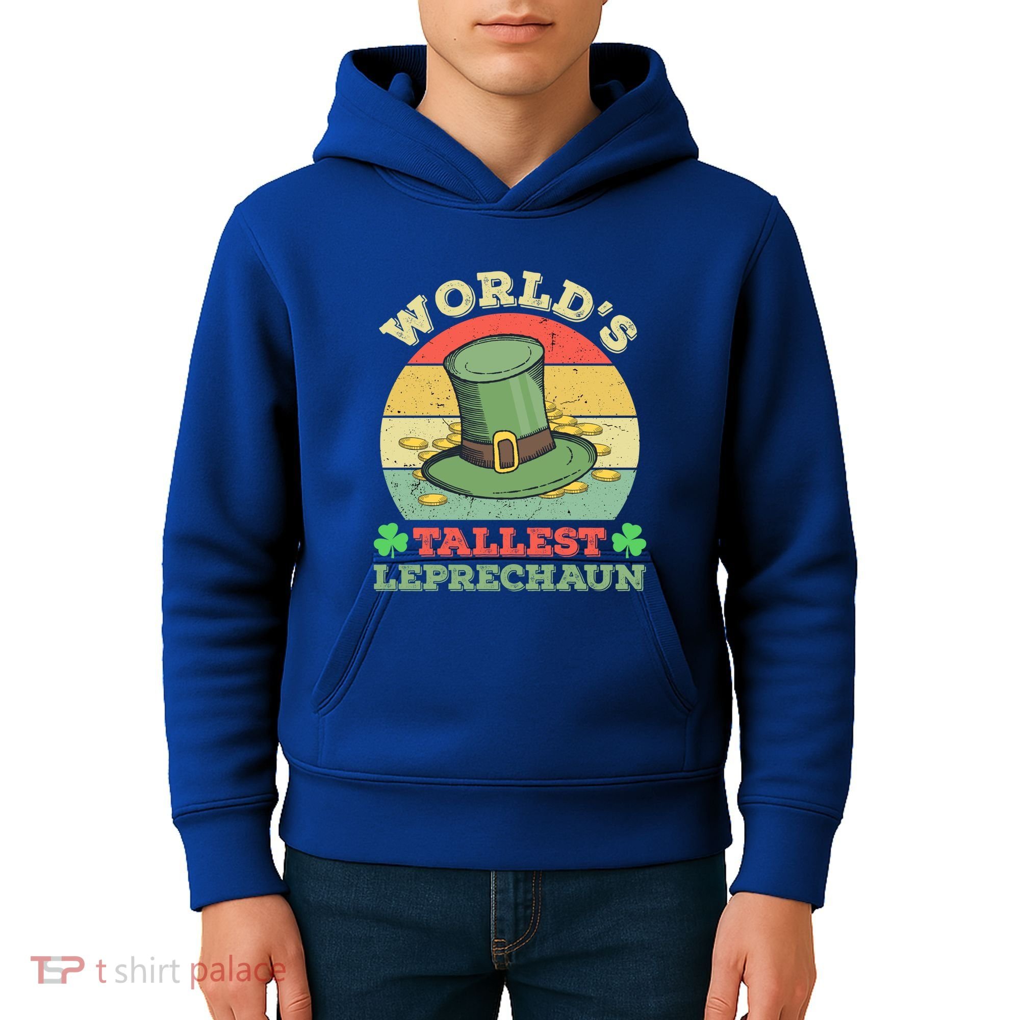 World's Tallest Leprechaun Irish Funny St Patricks Day Great Gift Kids Hoodie