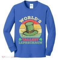 World's Tallest Leprechaun Irish Funny St Patricks Day Great Gift Kids Long Sleeve Shirt thumb 0
