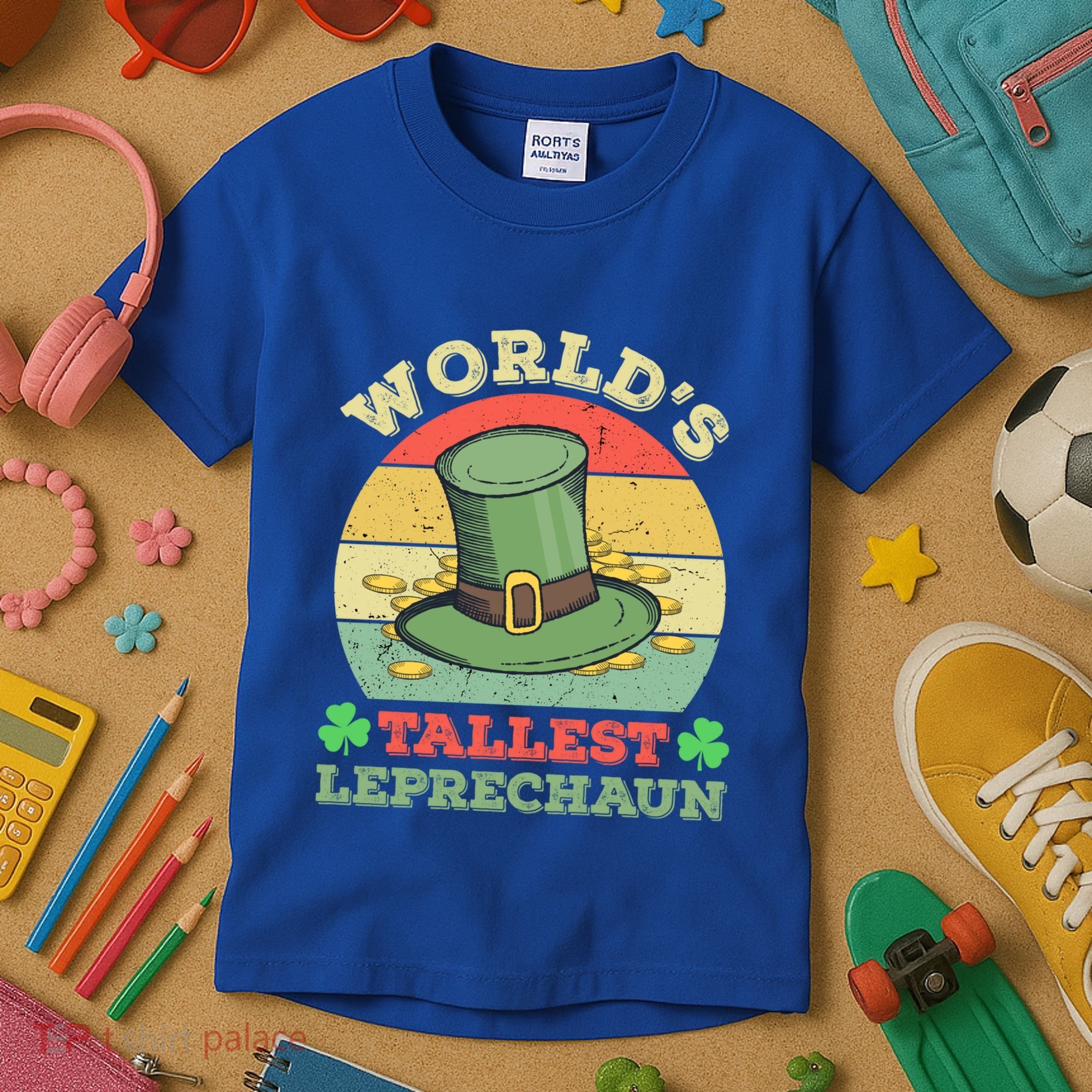 World's Tallest Leprechaun Irish Funny St Patricks Day Great Gift Kids T-Shirt