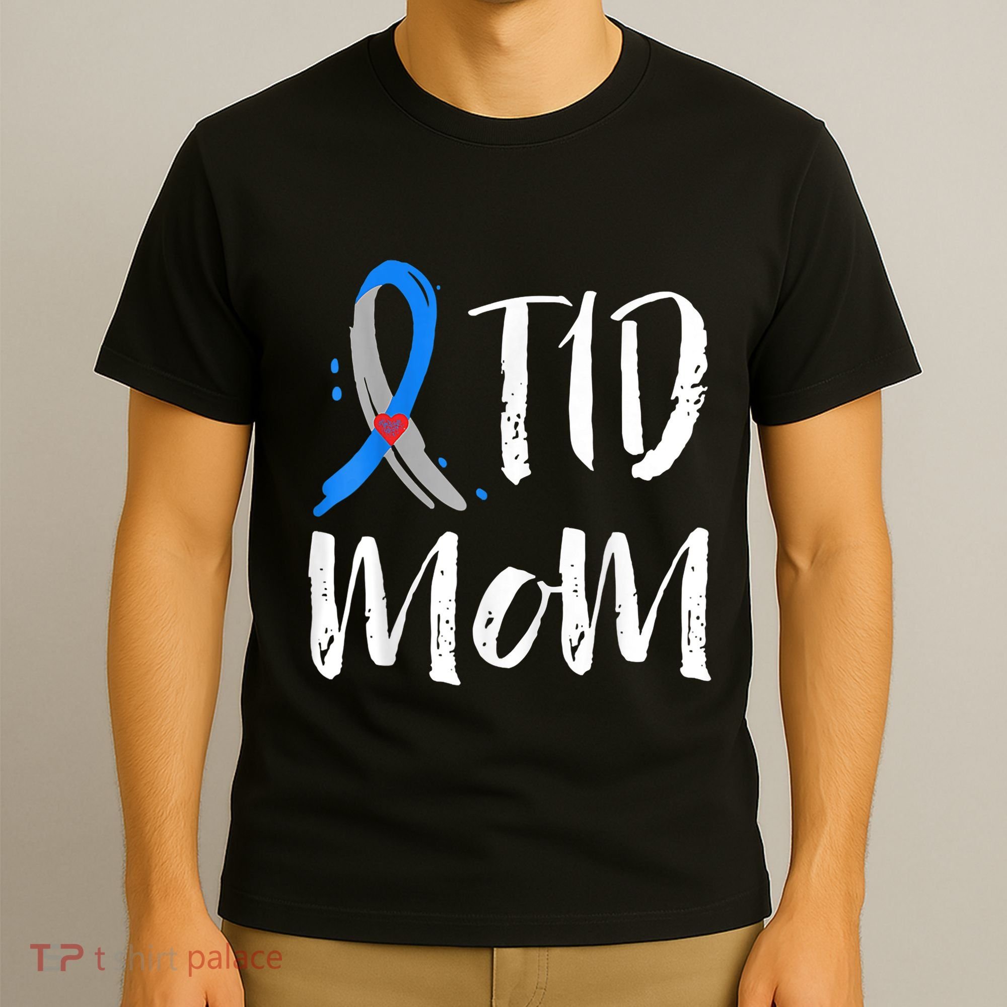 Wo T1D Mom Shirt Type 1 Diabetes Awareness T-Shirt