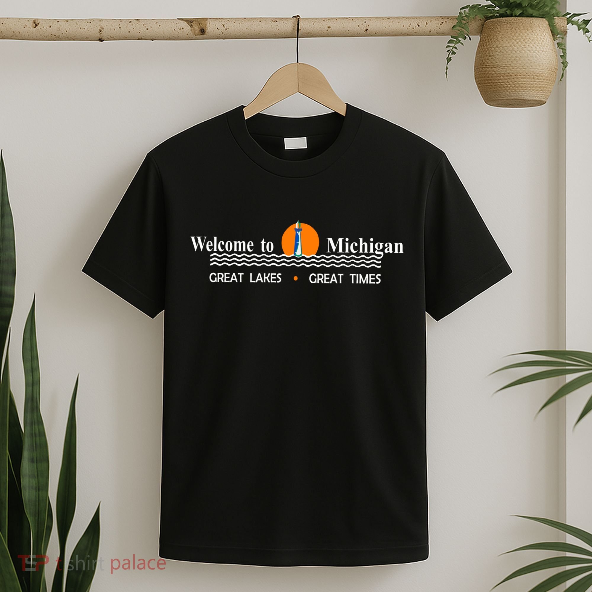 Welcome To Michigan Logo Great Lakes Great Times T-Shirt