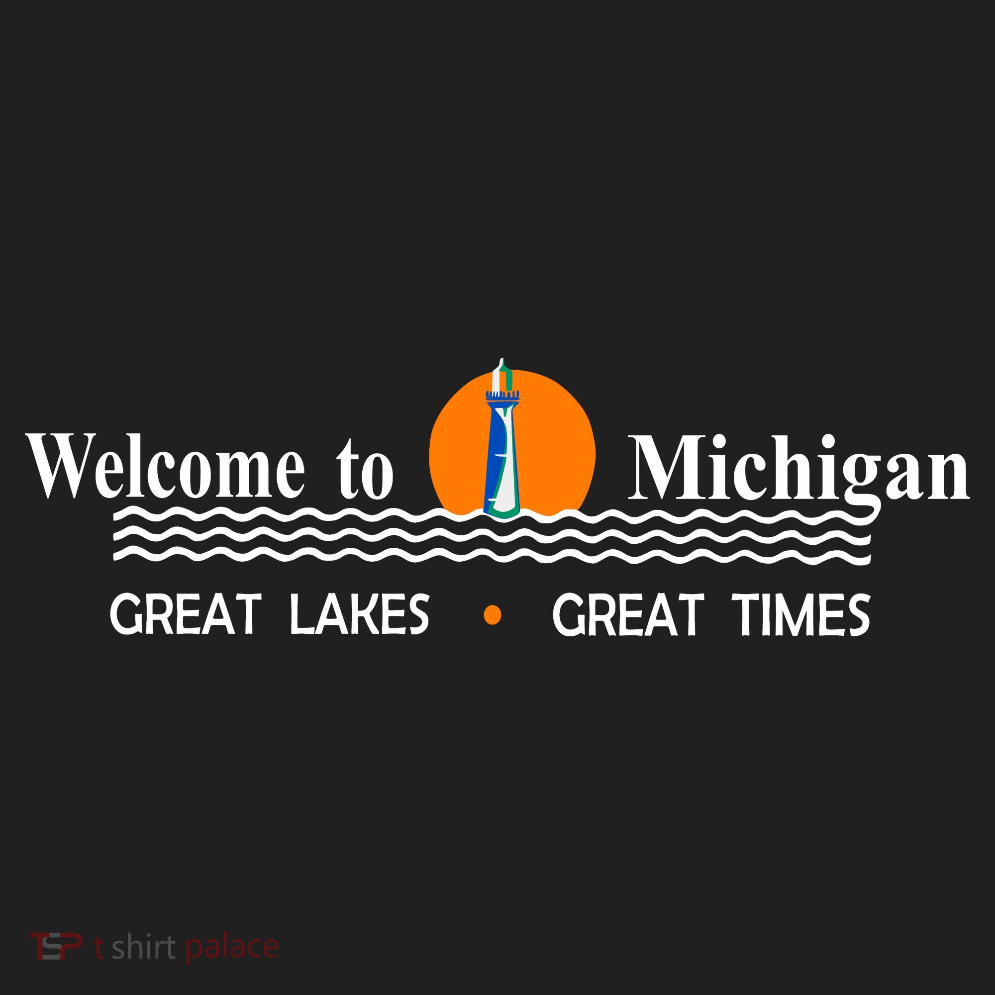 Welcome To Michigan Logo Great Lakes Great Times Beanie
