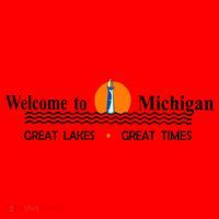 Welcome To Michigan Logo Great Lakes Great Times Santa Hat thumb 1