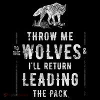 Wolf Throw Me To The Wolves Leadership Mousepad thumb 1