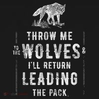 Wolf Throw Me To The Wolves Leadership Baby Bodysuit thumb 2