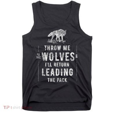 Wolf Throw Me To The Wolves Leadership Tank Top
