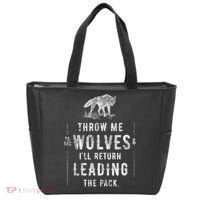Wolf Throw Me To The Wolves Leadership Tote Bag thumb 0