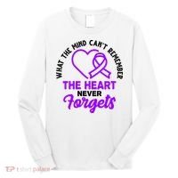 What The Mind Can't Remember The Heart Never Forgets Pancreatic Cancer Long Sleeve Shirt thumb 0