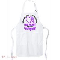 What The Mind Can't Remember The Heart Never Forgets Pancreatic Cancer Apron thumb 0