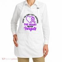 What The Mind Can't Remember The Heart Never Forgets Pancreatic Cancer Apron thumb 2