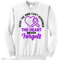 What The Mind Can't Remember The Heart Never Forgets Pancreatic Cancer Sweatshirt thumb 0