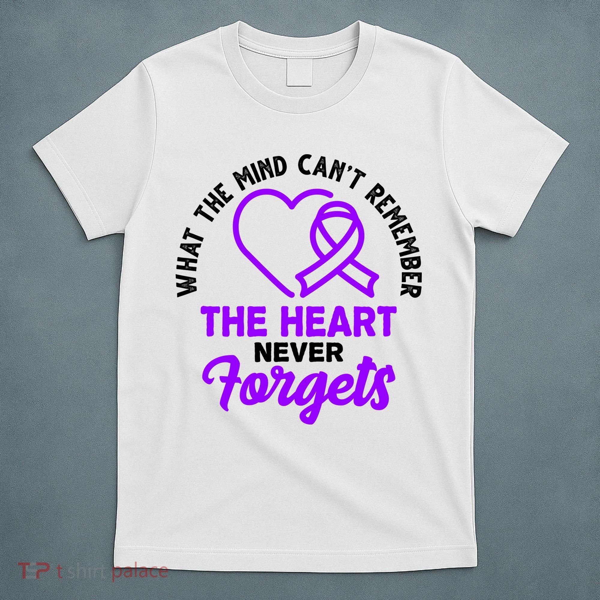 What The Mind Can't Remember The Heart Never Forgets Pancreatic Cancer T-Shirt