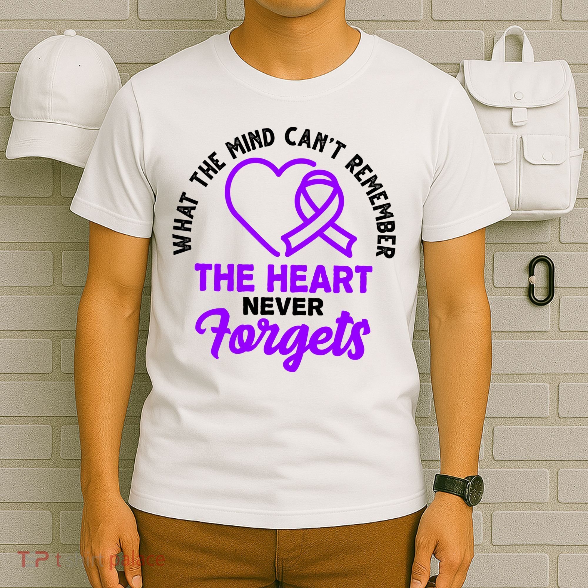 What The Mind Can't Remember The Heart Never Forgets Pancreatic Cancer T-Shirt