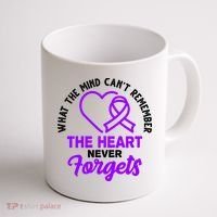 What The Mind Can't Remember The Heart Never Forgets Pancreatic Cancer Coffee Mug thumb 1