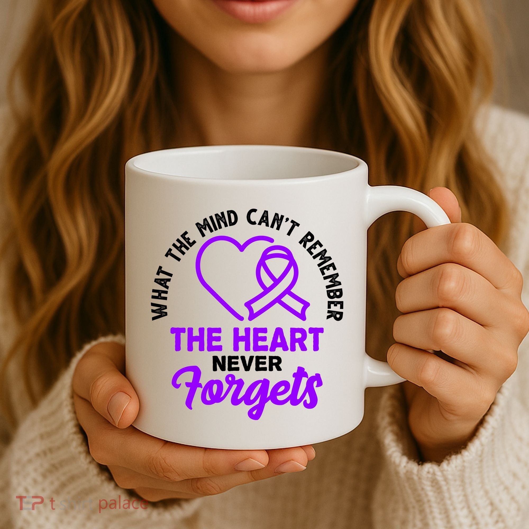What The Mind Can't Remember The Heart Never Forgets Pancreatic Cancer Coffee Mug