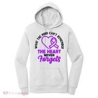 What The Mind Can't Remember The Heart Never Forgets Pancreatic Cancer Women's Hoodie thumb 0