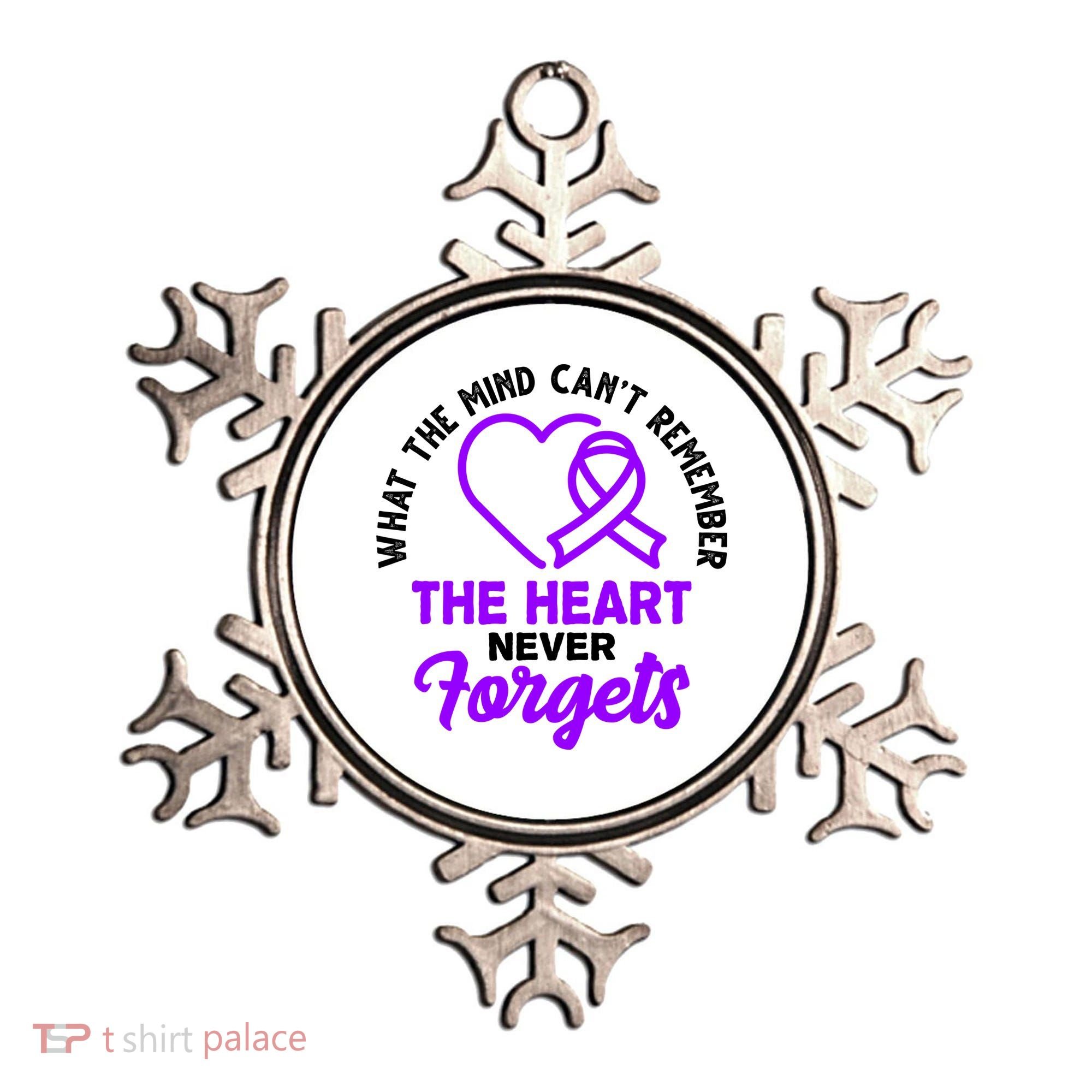 What The Mind Can't Remember The Heart Never Forgets Pancreatic Cancer Ornament