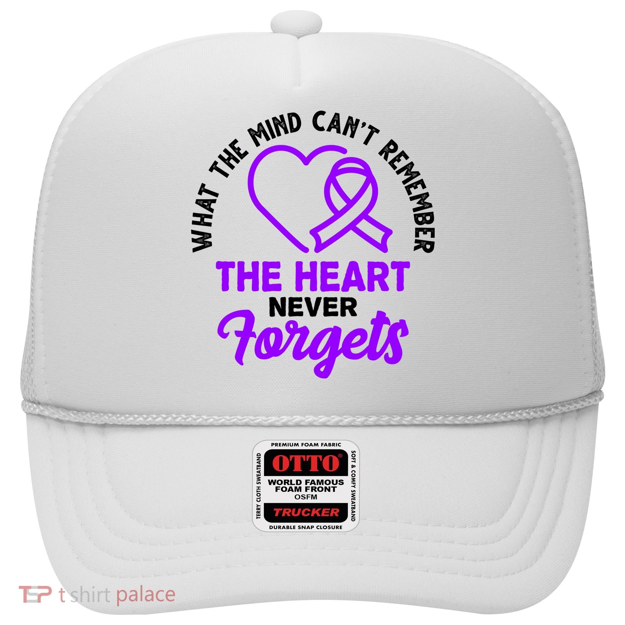 What The Mind Can't Remember The Heart Never Forgets Pancreatic Cancer Hat