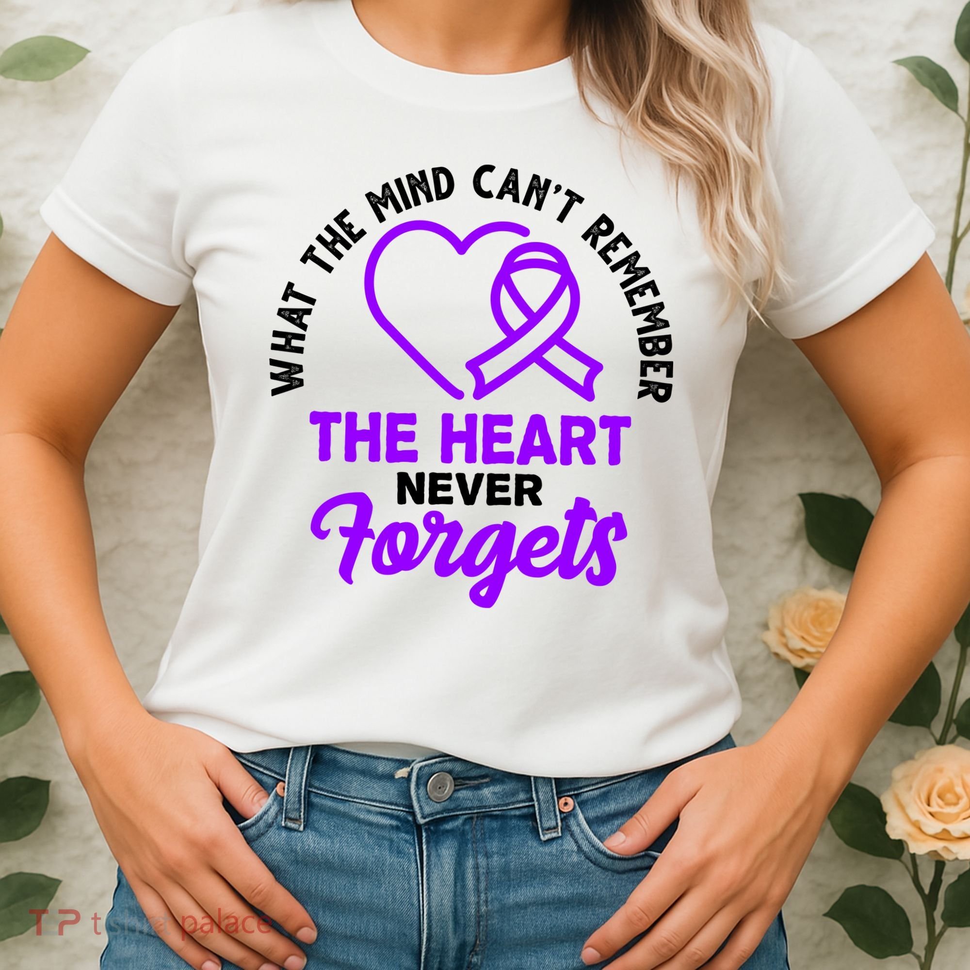 What The Mind Can't Remember The Heart Never Forgets Pancreatic Cancer Women's T-Shirt