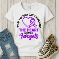 What The Mind Can't Remember The Heart Never Forgets Pancreatic Cancer Women's T-Shirt thumb 3