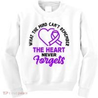 What The Mind Can't Remember The Heart Never Forgets Pancreatic Cancer Kids Sweatshirt thumb 0