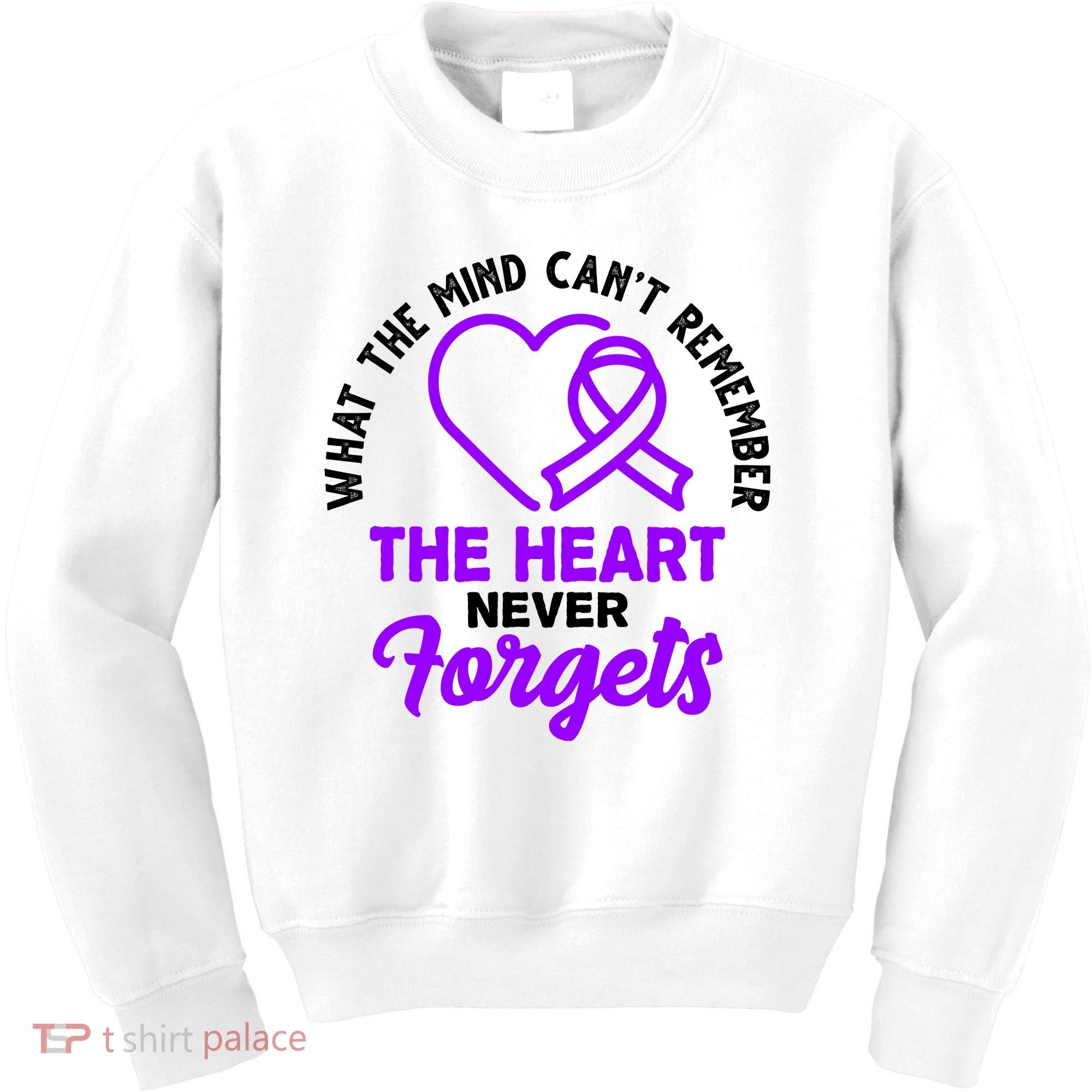 What The Mind Can't Remember The Heart Never Forgets Pancreatic Cancer Kids Sweatshirt