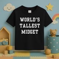 Worlds Tallest Midget Toddler T-Shirt thumb 3