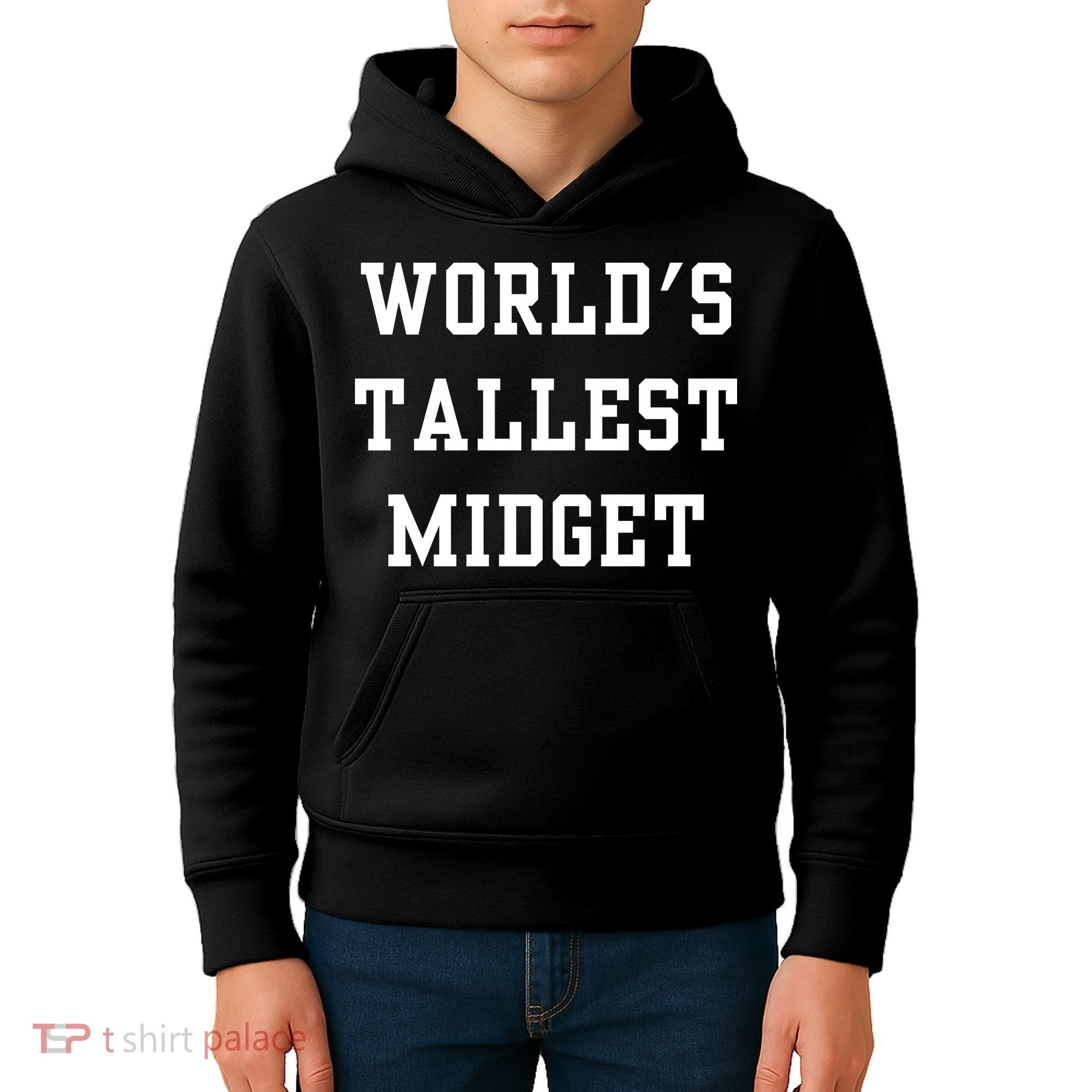 Worlds Tallest Midget Kids Hoodie
