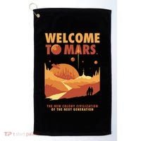 Welcome To Mars Golf Towel thumb 0