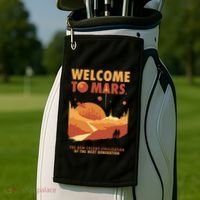 Welcome To Mars Golf Towel thumb 2