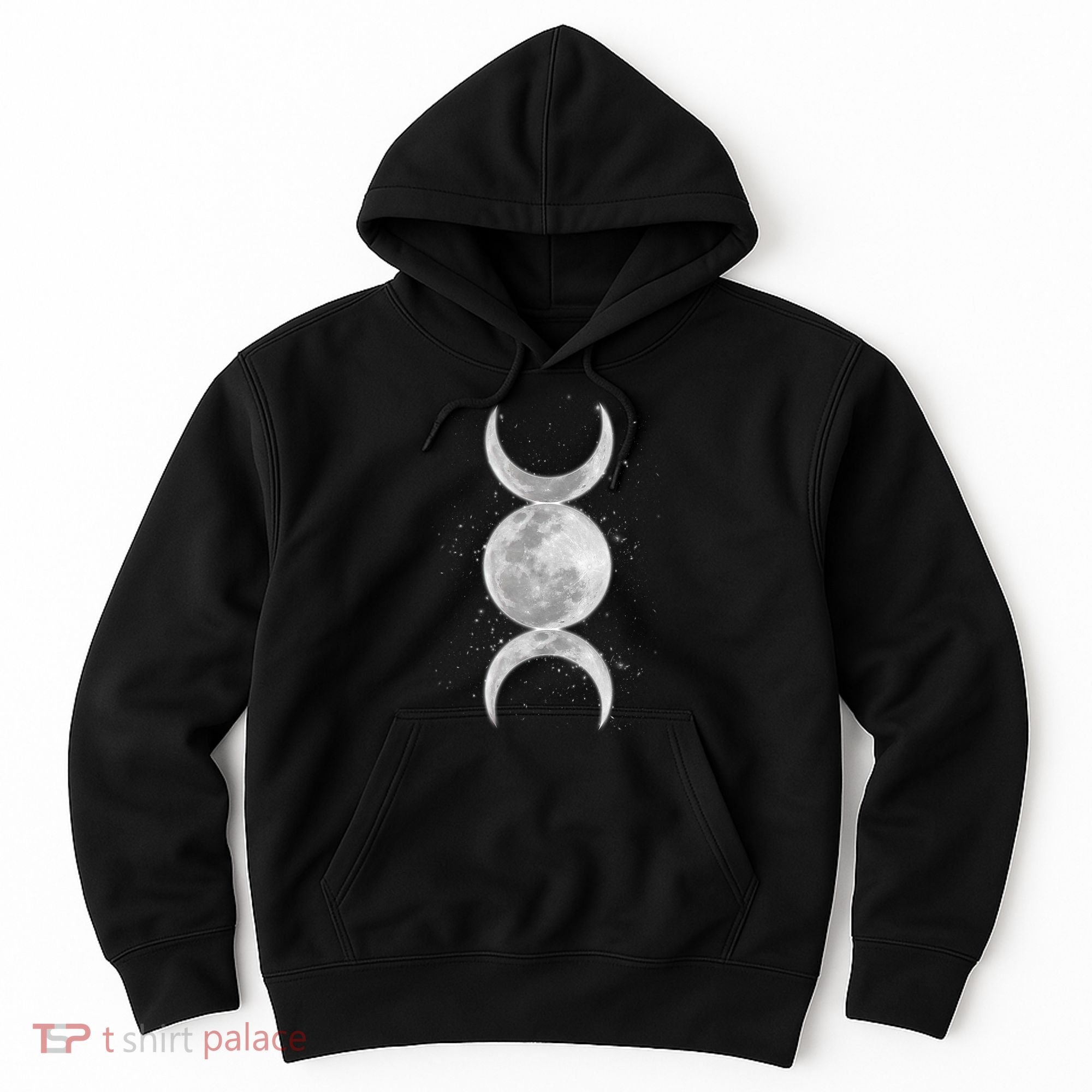 Wiccan Triple Moon Goddess Feminist Pagan Witch Halloween Hoodie