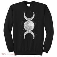 Wiccan Triple Moon Goddess Feminist Pagan Witch Halloween Sweatshirt thumb 0