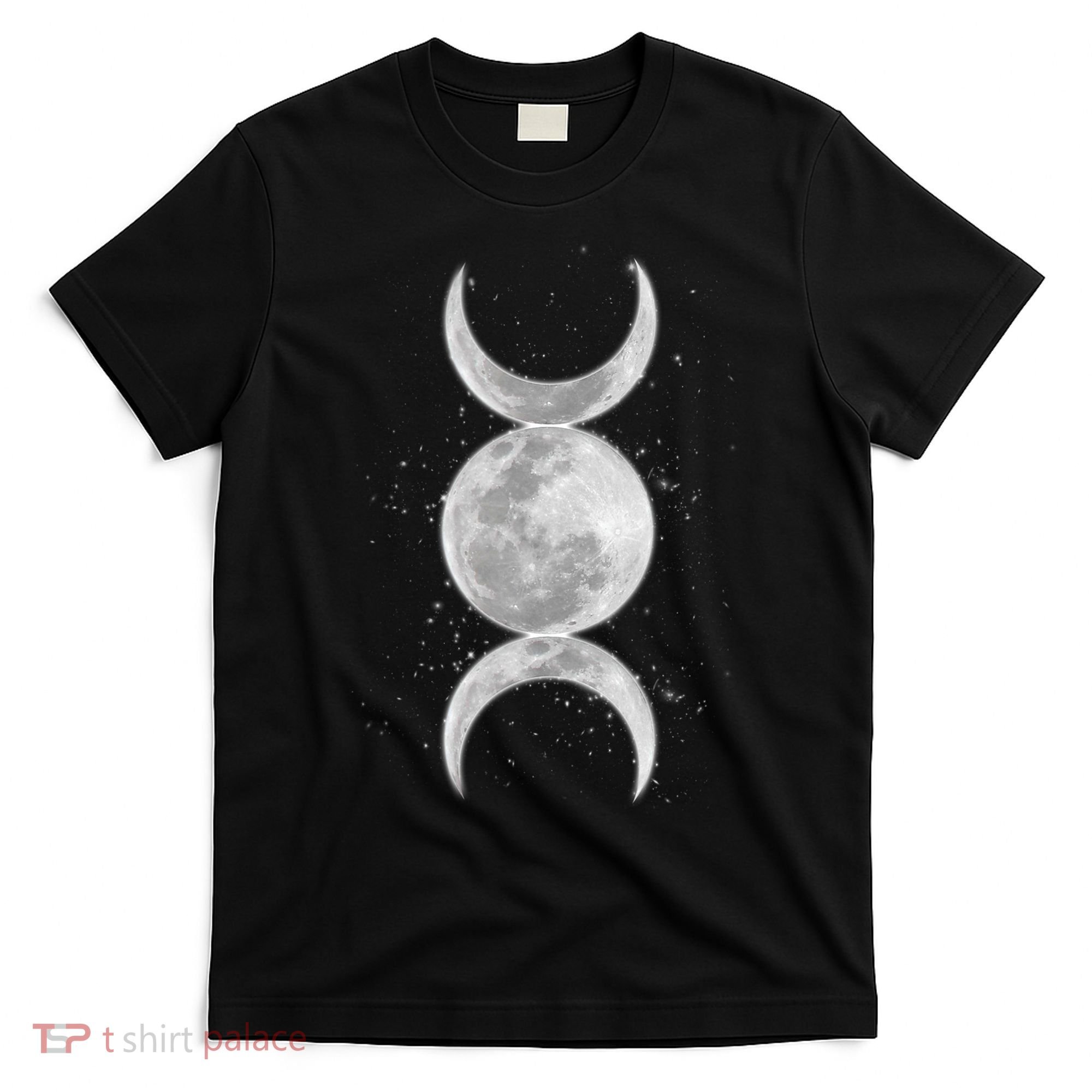 Wiccan Triple Moon Goddess Feminist Pagan Witch Halloween T-Shirt