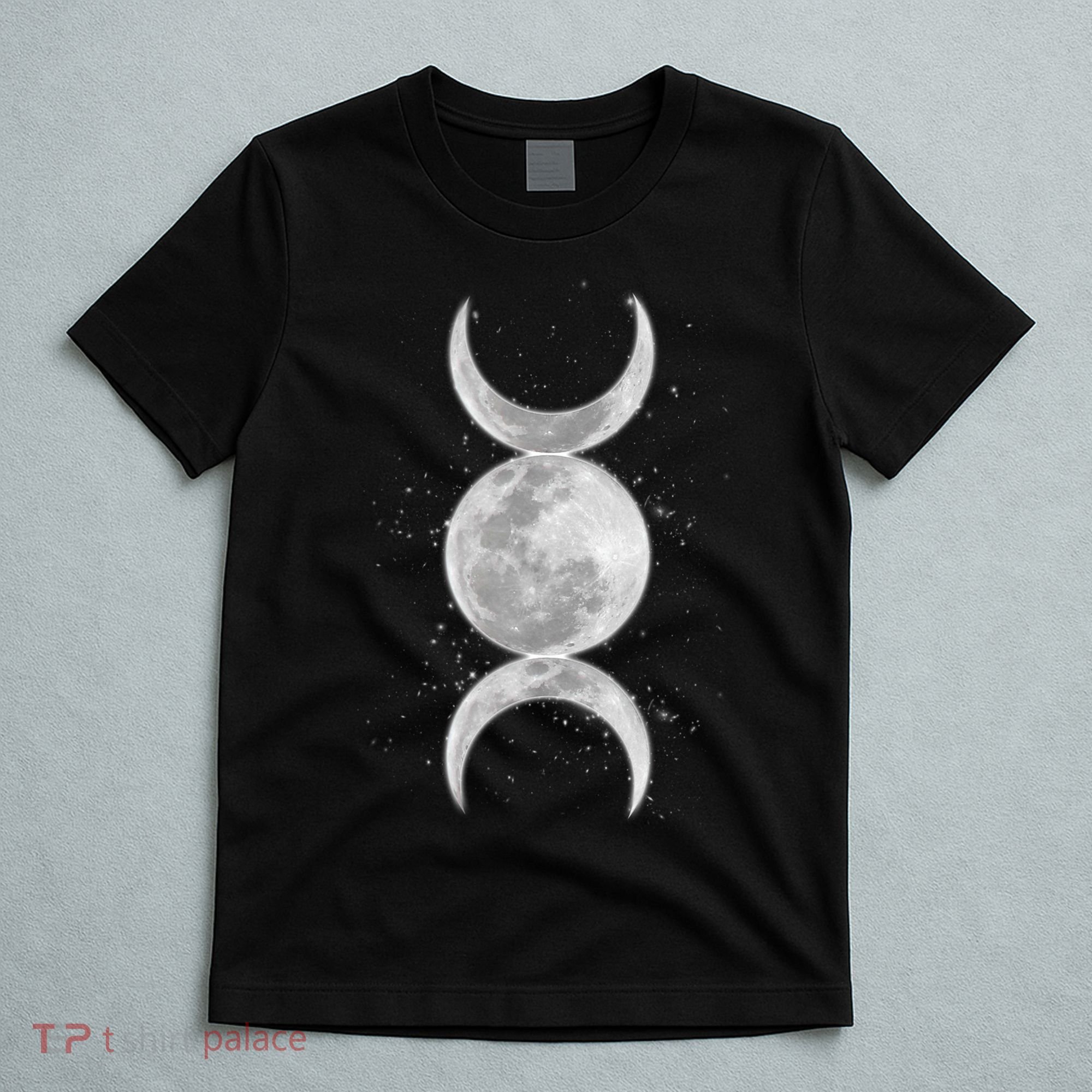 Wiccan Triple Moon Goddess Feminist Pagan Witch Halloween T-Shirt