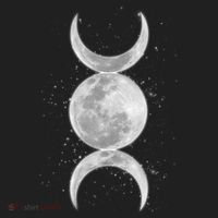 Wiccan Triple Moon Goddess Feminist Pagan Witch Halloween Beanie thumb 2