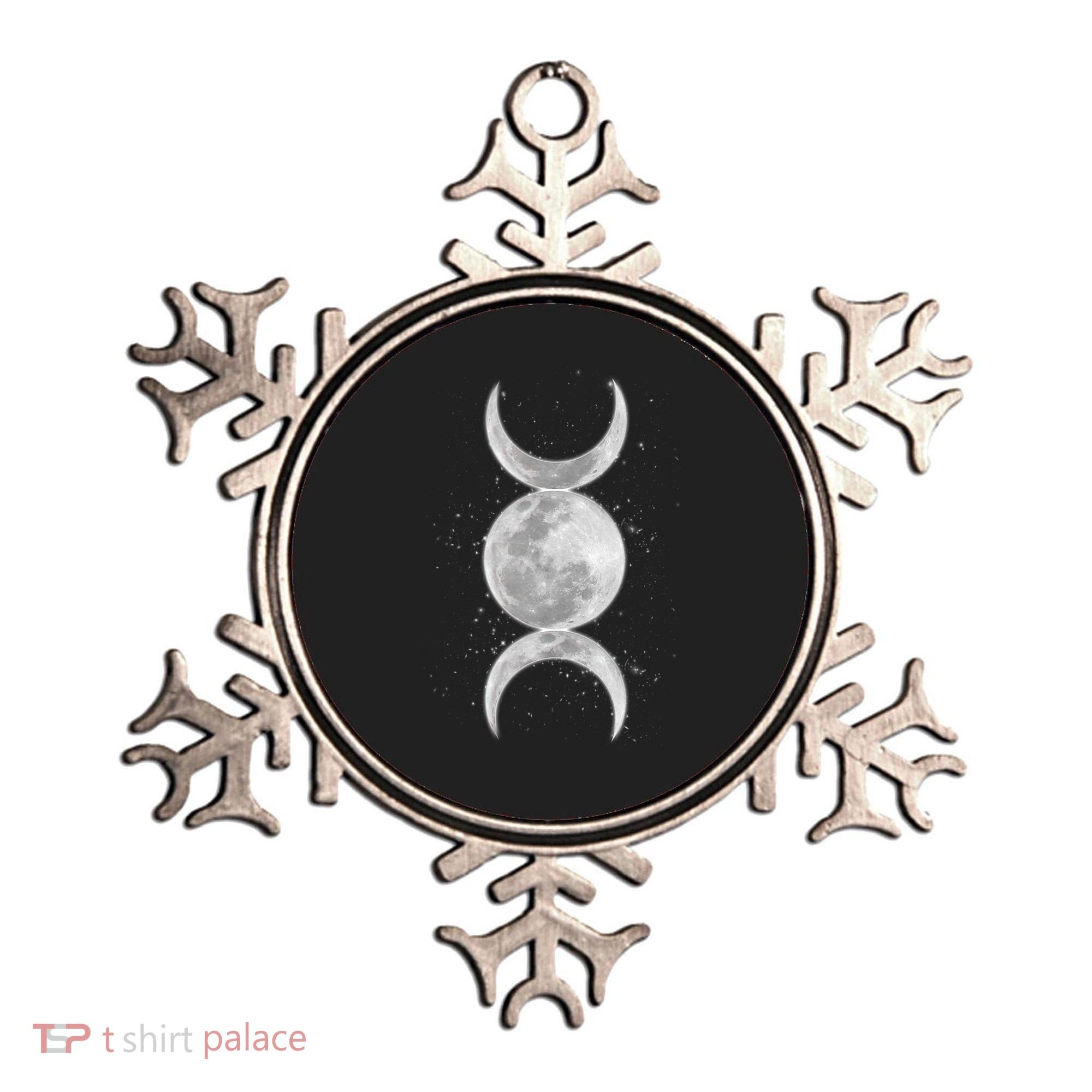 Wiccan Triple Moon Goddess Feminist Pagan Witch Halloween Ornament