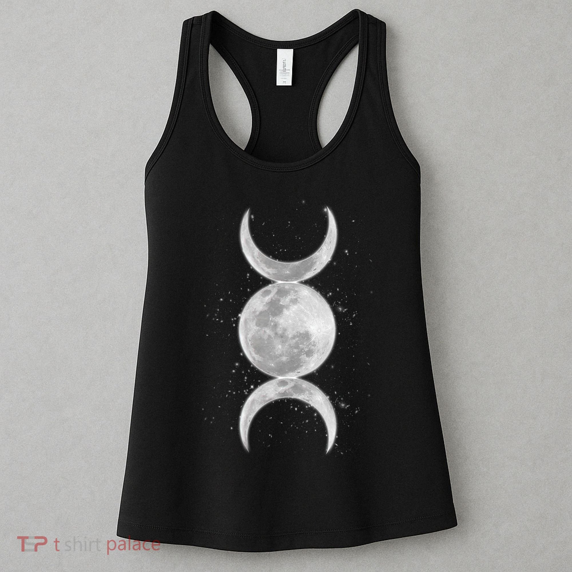 Wiccan Triple Moon Goddess Feminist Pagan Witch Halloween Women's Tank Top