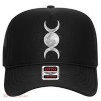 Wiccan Triple Moon Goddess Feminist Pagan Witch Halloween Hat thumb 0