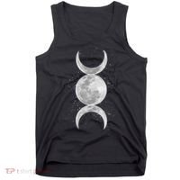 Wiccan Triple Moon Goddess Feminist Pagan Witch Halloween Tank Top thumb 0