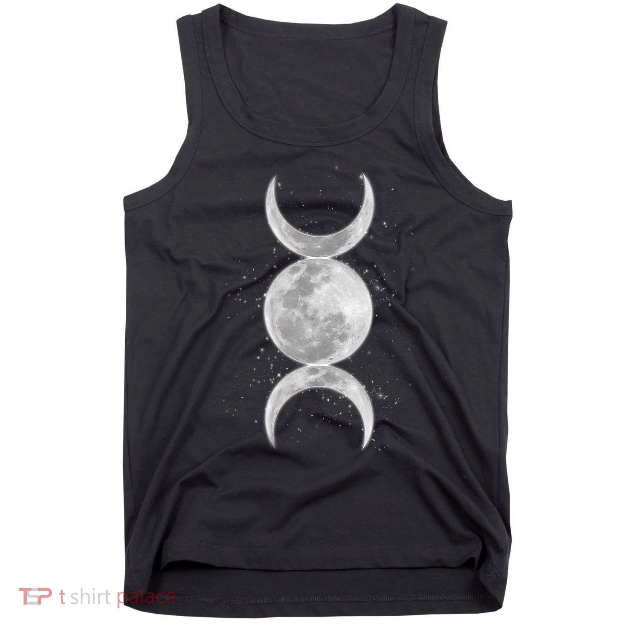 Wiccan Triple Moon Goddess Feminist Pagan Witch Halloween Tank Top