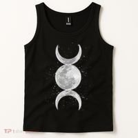 Wiccan Triple Moon Goddess Feminist Pagan Witch Halloween Tank Top thumb 2
