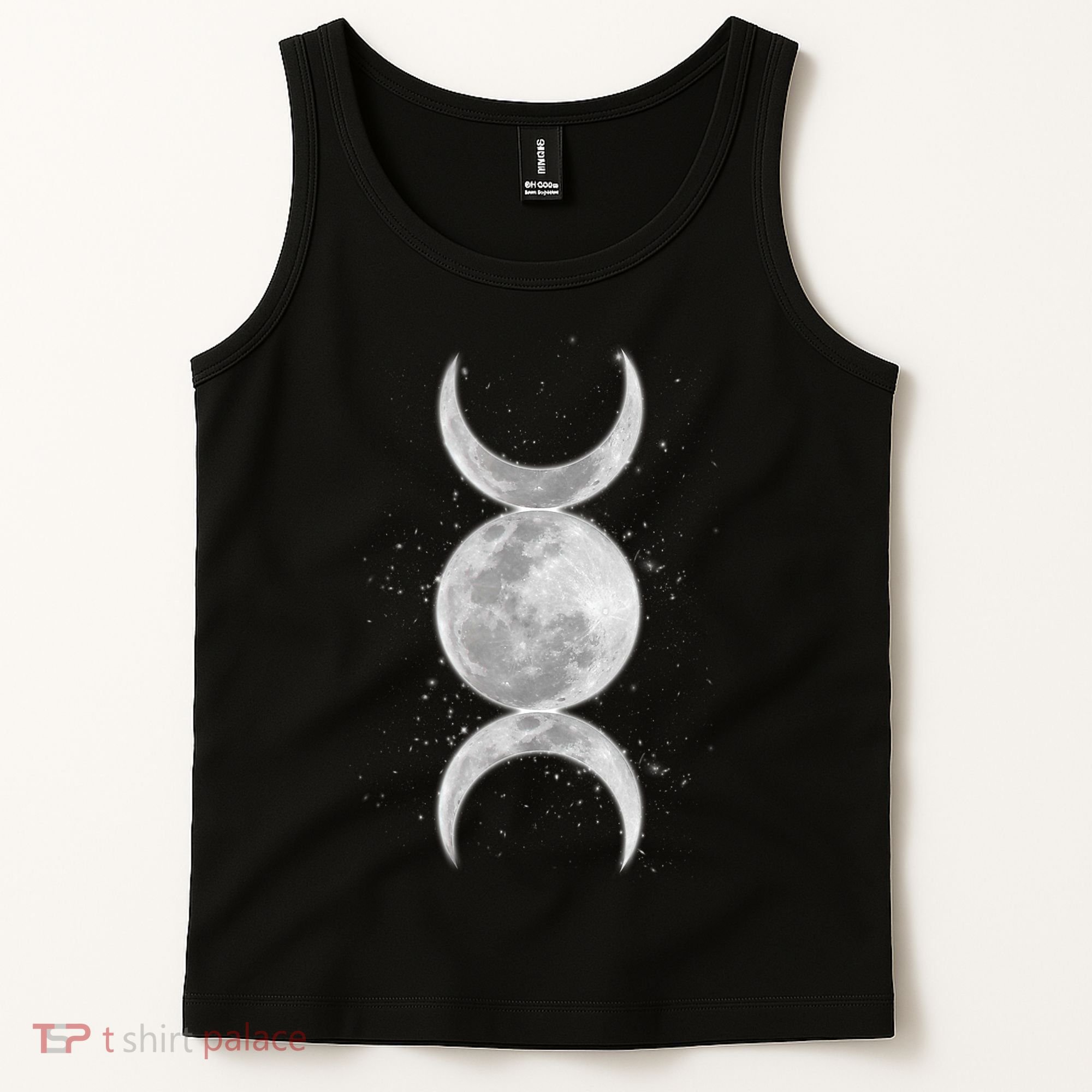 Wiccan Triple Moon Goddess Feminist Pagan Witch Halloween Tank Top