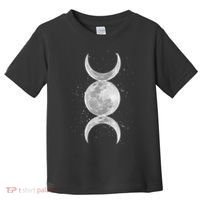 Wiccan Triple Moon Goddess Feminist Pagan Witch Halloween Toddler T-Shirt thumb 0