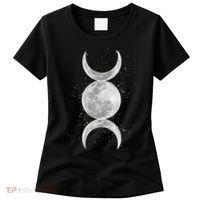 Wiccan Triple Moon Goddess Feminist Pagan Witch Halloween Women's T-Shirt thumb 0