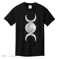 Wiccan Triple Moon Goddess Feminist Pagan Witch Halloween Kids T-Shirt thumb 0