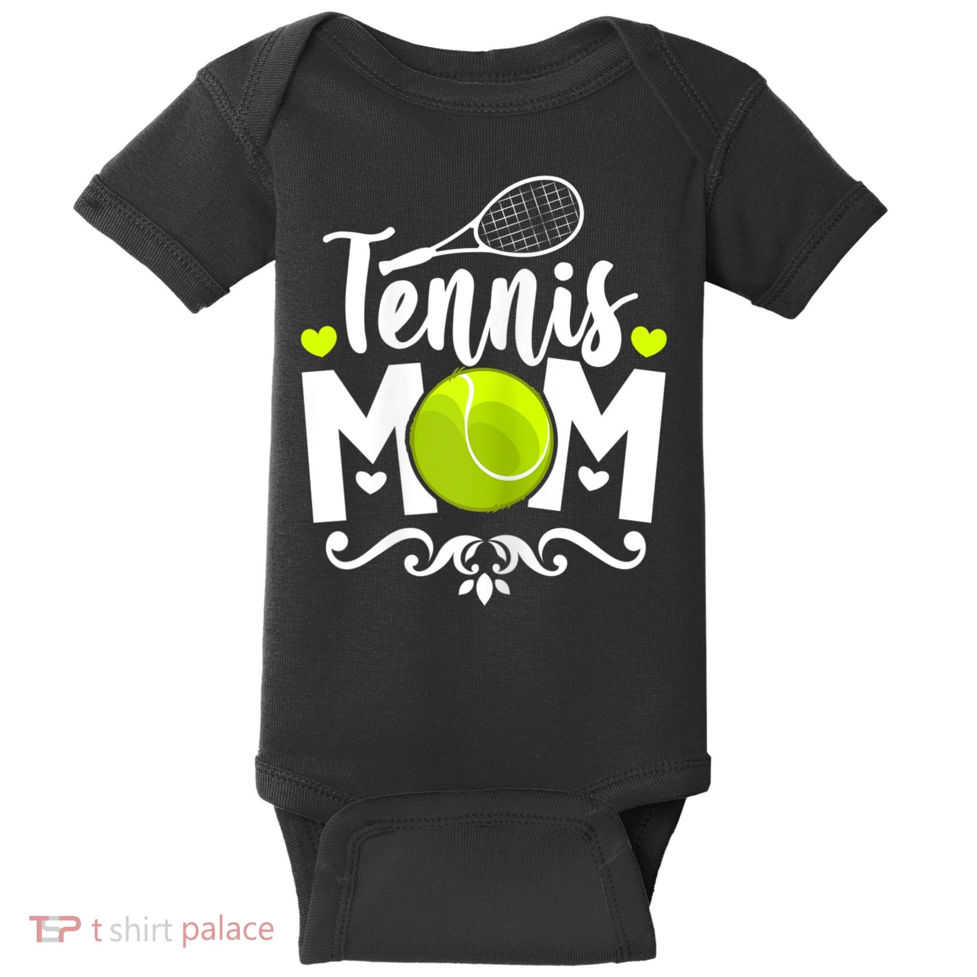 Womens Tennis Mom Baby Bodysuit