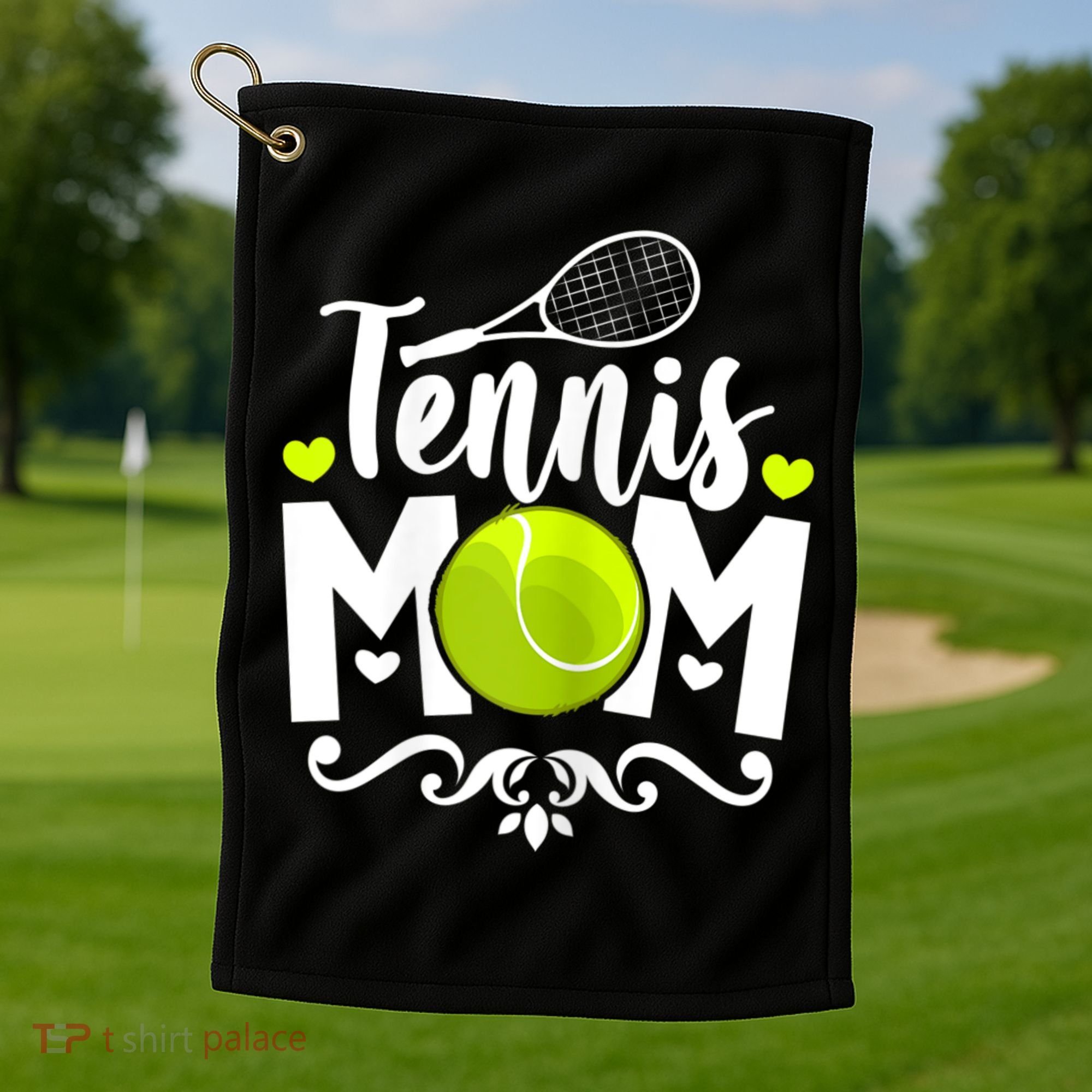 Womens Tennis Mom Golf Towel