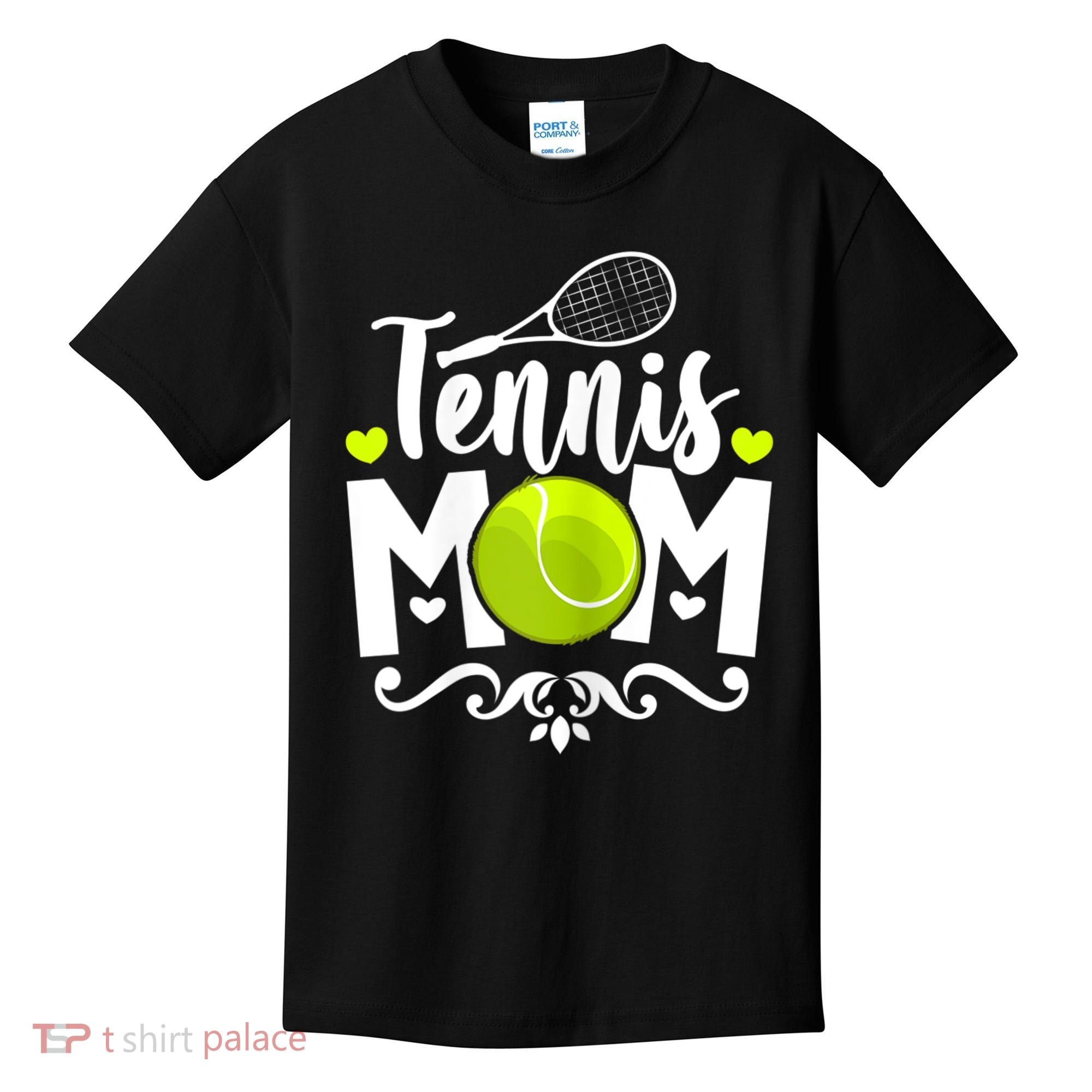Womens Tennis Mom Kids T-Shirt