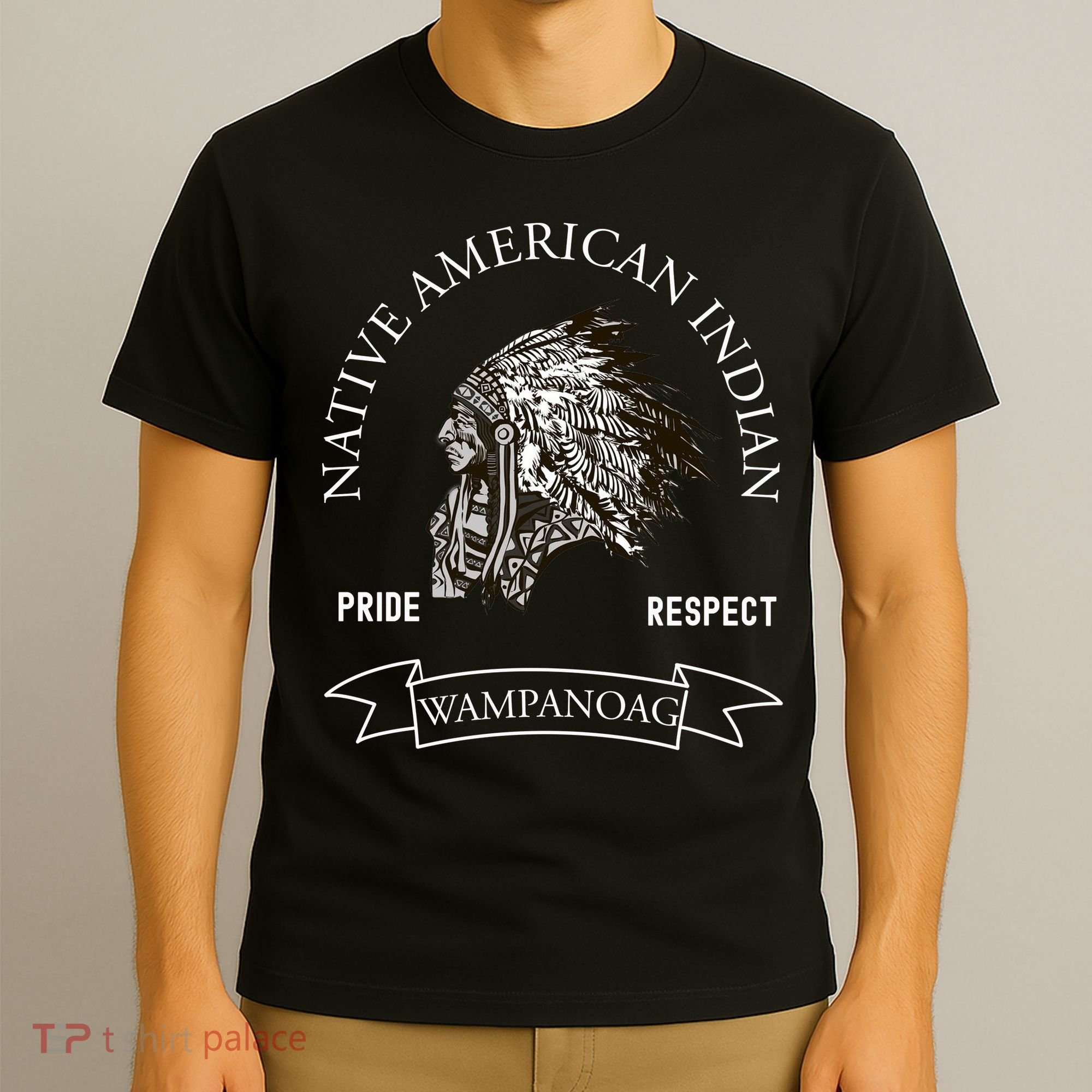 Wampanoag Tribe Native American Indian Pride Respect Vintage Meaningful Gift T-Shirt